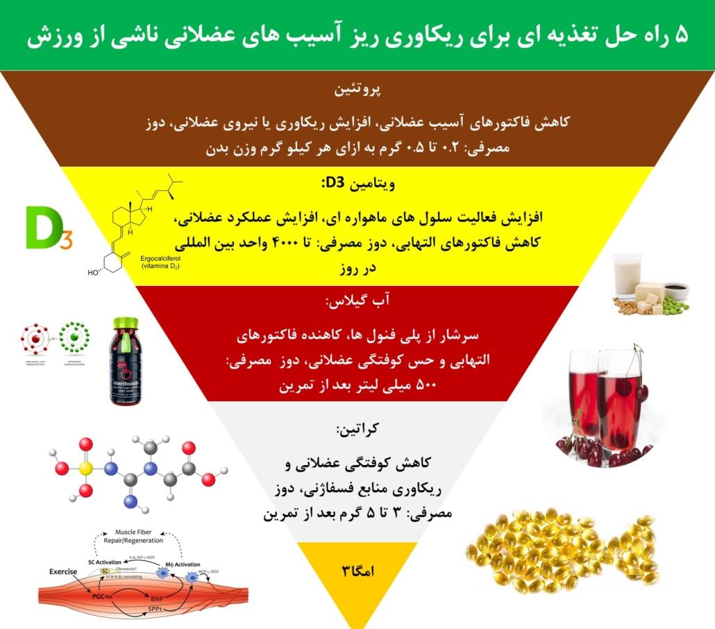 ۴. ⁣بازیابی و ترمیم: نقش⁤ ویتامین‌ها ⁣و مواد معدنی در کاهش درد و تورم ناشی از تمرینات ورزشی